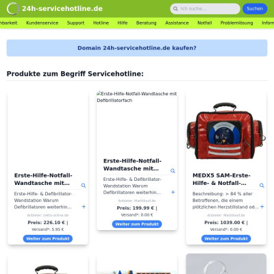 Screenshot 24h-servicehotline.de