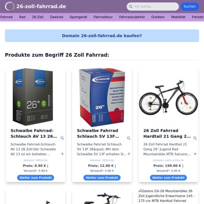 Screenshot 26-zoll-fahrrad.de