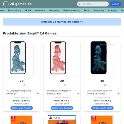 Screenshot 2d-games.de