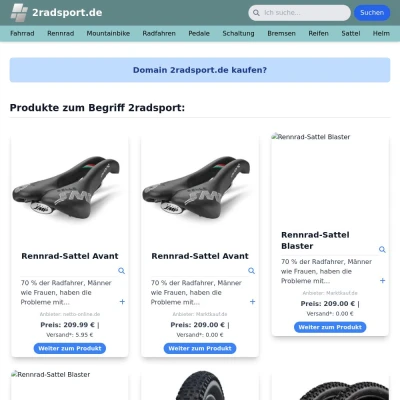 Screenshot 2radsport.de