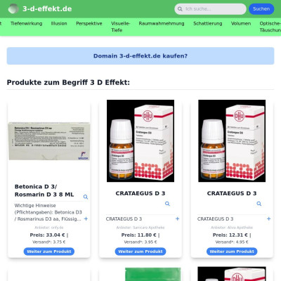 Screenshot 3-d-effekt.de