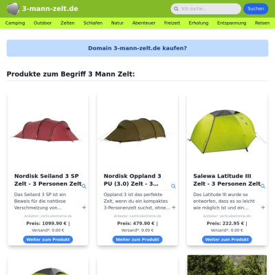 Screenshot 3-mann-zelt.de