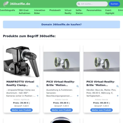 Screenshot 360selfie.de