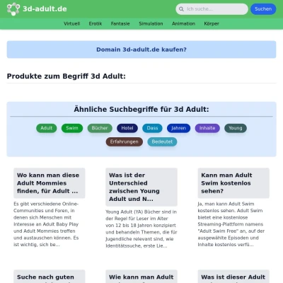 Screenshot 3d-adult.de