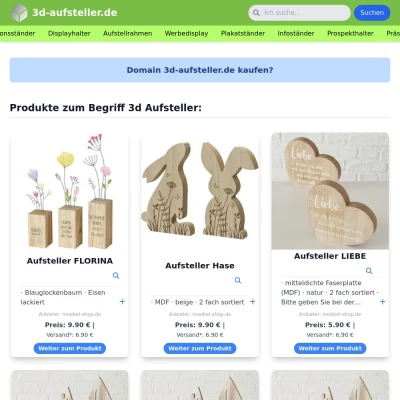 Screenshot 3d-aufsteller.de