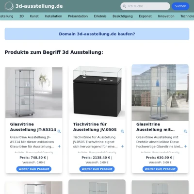 Screenshot 3d-ausstellung.de