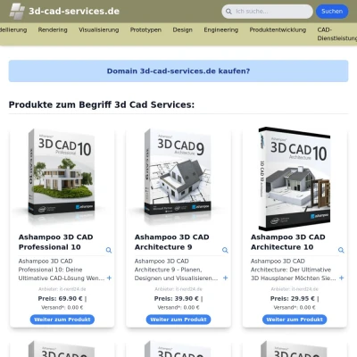 Screenshot 3d-cad-services.de