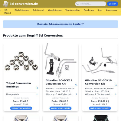 Screenshot 3d-conversion.de