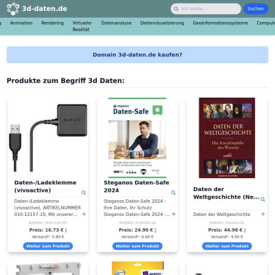 Screenshot 3d-daten.de