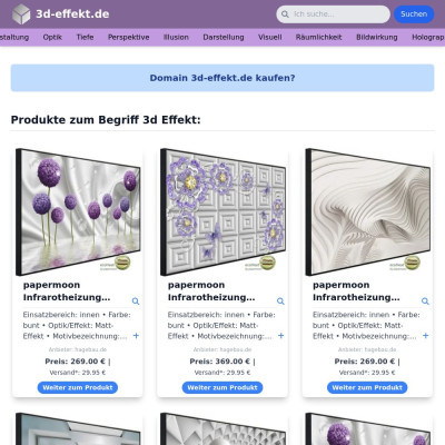 Screenshot 3d-effekt.de