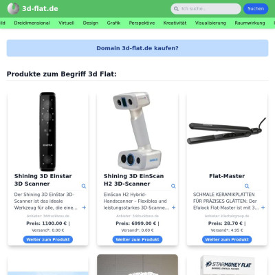 Screenshot 3d-flat.de