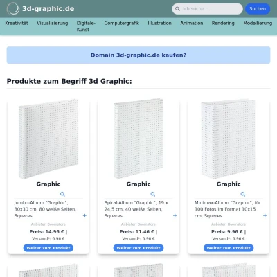 Screenshot 3d-graphic.de