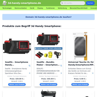 Screenshot 3d-handy-smartphone.de