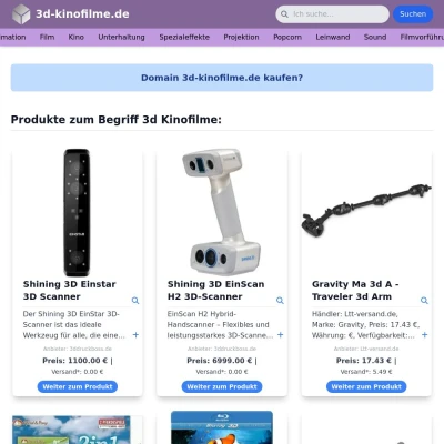 Screenshot 3d-kinofilme.de