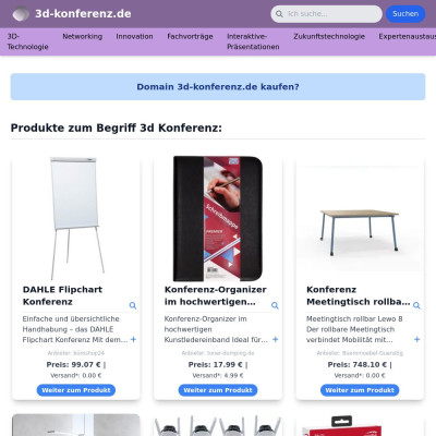 Screenshot 3d-konferenz.de