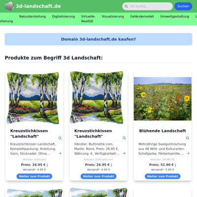 Screenshot 3d-landschaft.de