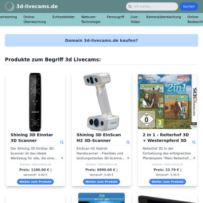Screenshot 3d-livecams.de