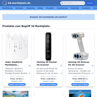 Screenshot 3d-marktplatz.de