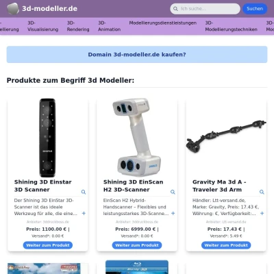 Screenshot 3d-modeller.de