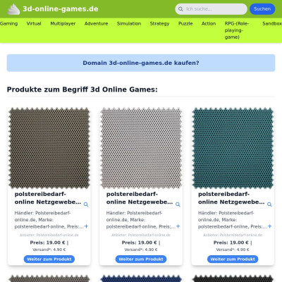 Screenshot 3d-online-games.de