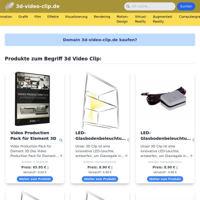 Screenshot 3d-video-clip.de