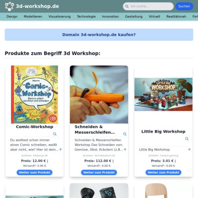Screenshot 3d-workshop.de