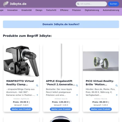Screenshot 3dbyte.de