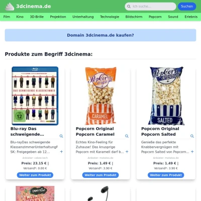 Screenshot 3dcinema.de