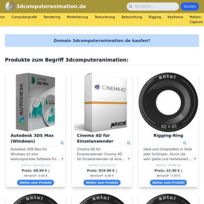 Screenshot 3dcomputeranimation.de