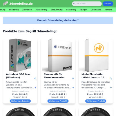 Screenshot 3dmodeling.de