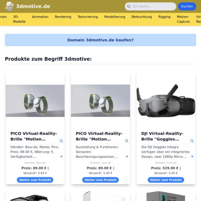 Screenshot 3dmotive.de
