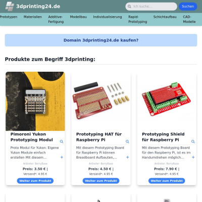 Screenshot 3dprinting24.de