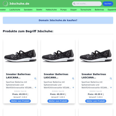 Screenshot 3dschuhe.de