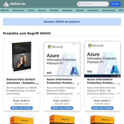 Screenshot 49545.de