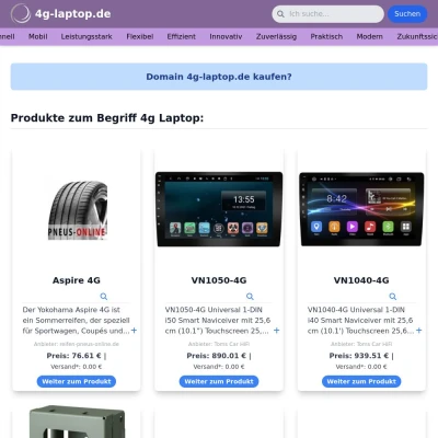 Screenshot 4g-laptop.de