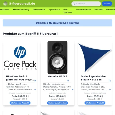 Screenshot 5-fluorouracil.de