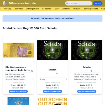 Screenshot 500-euro-schein.de