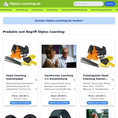Screenshot 50plus-coaching.de