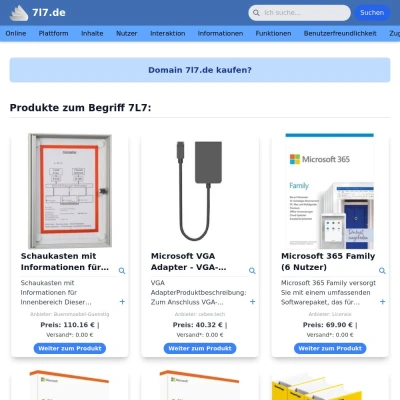 Screenshot 7l7.de