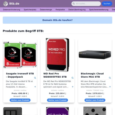Screenshot 8tb.de