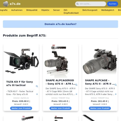 Screenshot a7s.de