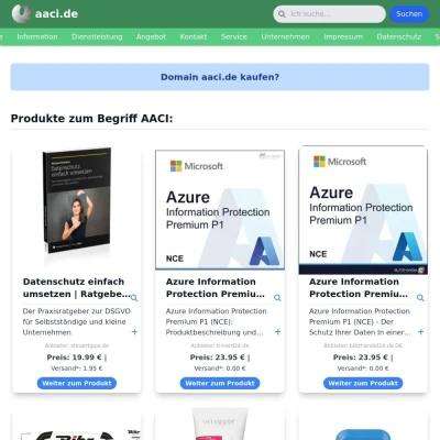 Screenshot aaci.de