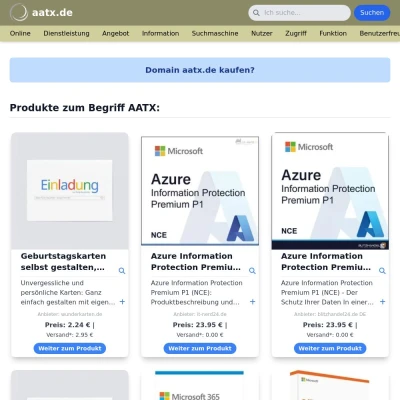 Screenshot aatx.de