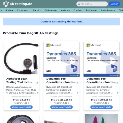 Screenshot ab-testing.de