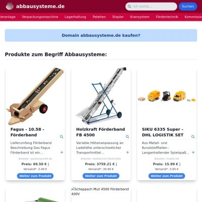 Screenshot abbausysteme.de