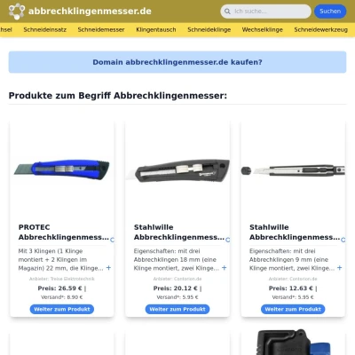 Screenshot abbrechklingenmesser.de