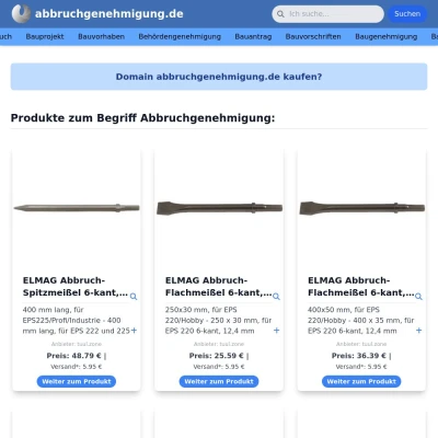 Screenshot abbruchgenehmigung.de