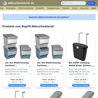 Screenshot abbruchmaterial.de