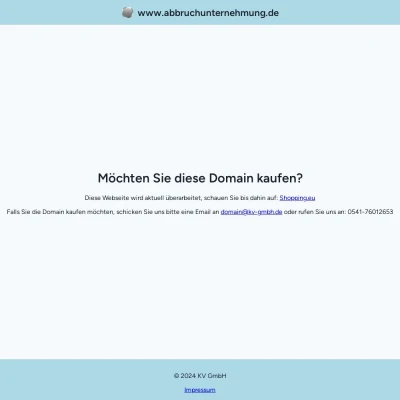 Screenshot abbruchunternehmung.de