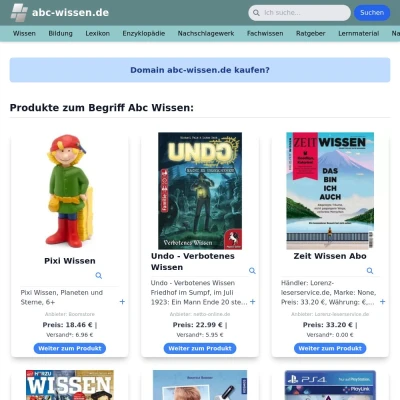 Screenshot abc-wissen.de
